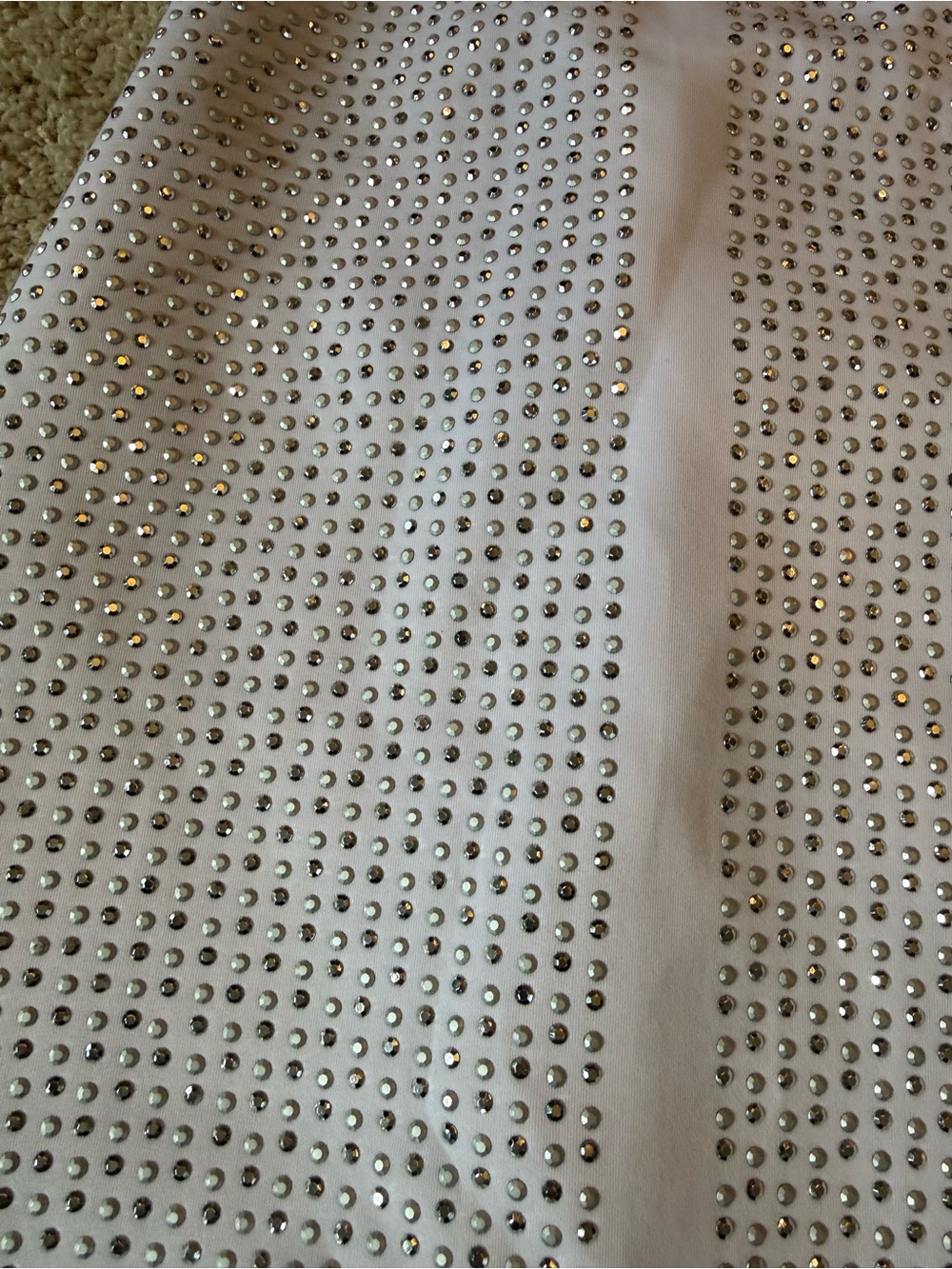 GUESS White Studded Sleeveless Bodycon Mini Dress - Picture 2 of 4